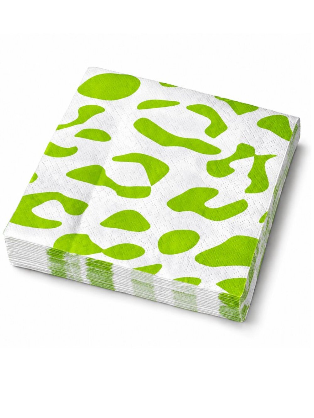 Lime Print Cheetah Set of 50 Cocktail Napkins